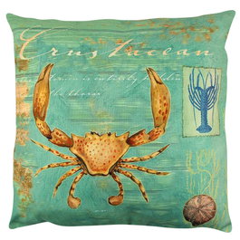Aberto Design A12619 Cojín 43 x 43 cm, 50% Algodón / 50% Poliéster, Relleno de Silicona, Lavable